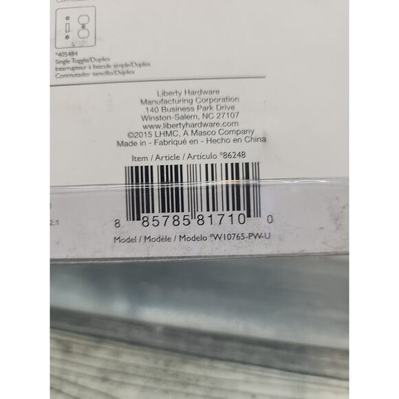 Brainerd Quadruple Toggle 4 Light Switch Wood Architectural Pure White [69] - Picture 8 of 9